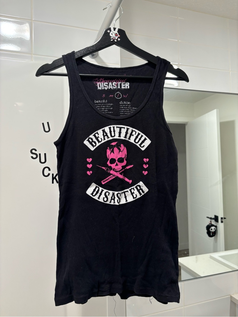 Beautiful Disaster Skull Nurse tank